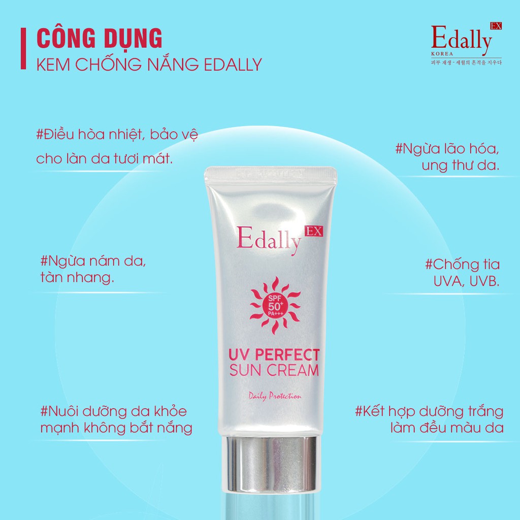 Kem chống nắng ngừa nám hoàn hảo Edally EX - Edally EX UV Perfect Sun Cream SPF50+/PA+++