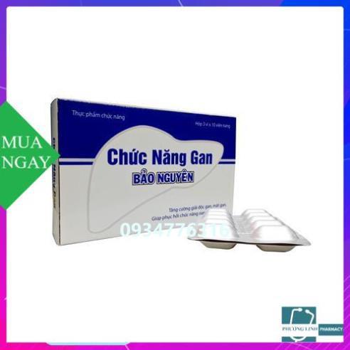 Chức Năng Gan Bảo Nguyên – Hỗ trợ tăng cường chức năng gan (Hộp 3 vỉ x 10 viên)