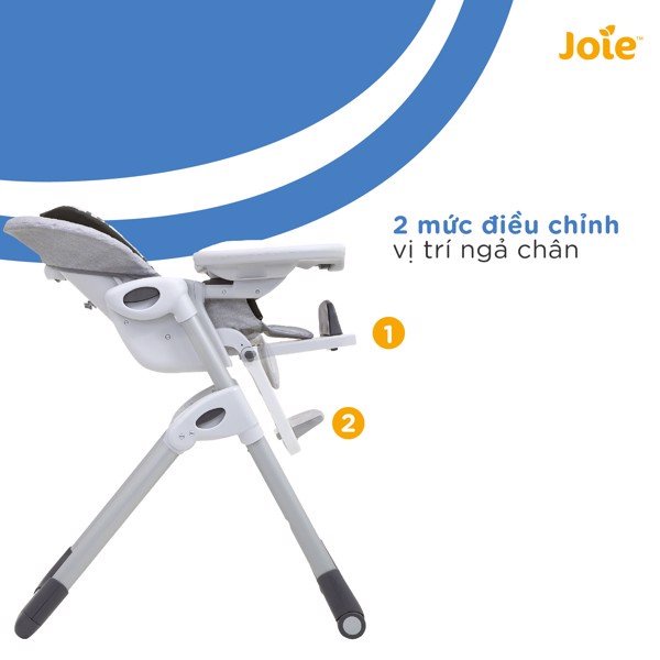 Ghế ăn dặm trẻ em Joie Mimzy 2in1, ghế ăn gập gọn cho bé có bánh xe - Monnie Kids