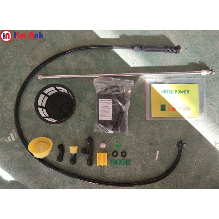 Bình xịt điện phun thuốc Mitsu Power 12L - 16L - 20 Lít - Máy bơm thuốc khử khuẩn, trừ sâu, diệt côn trùng