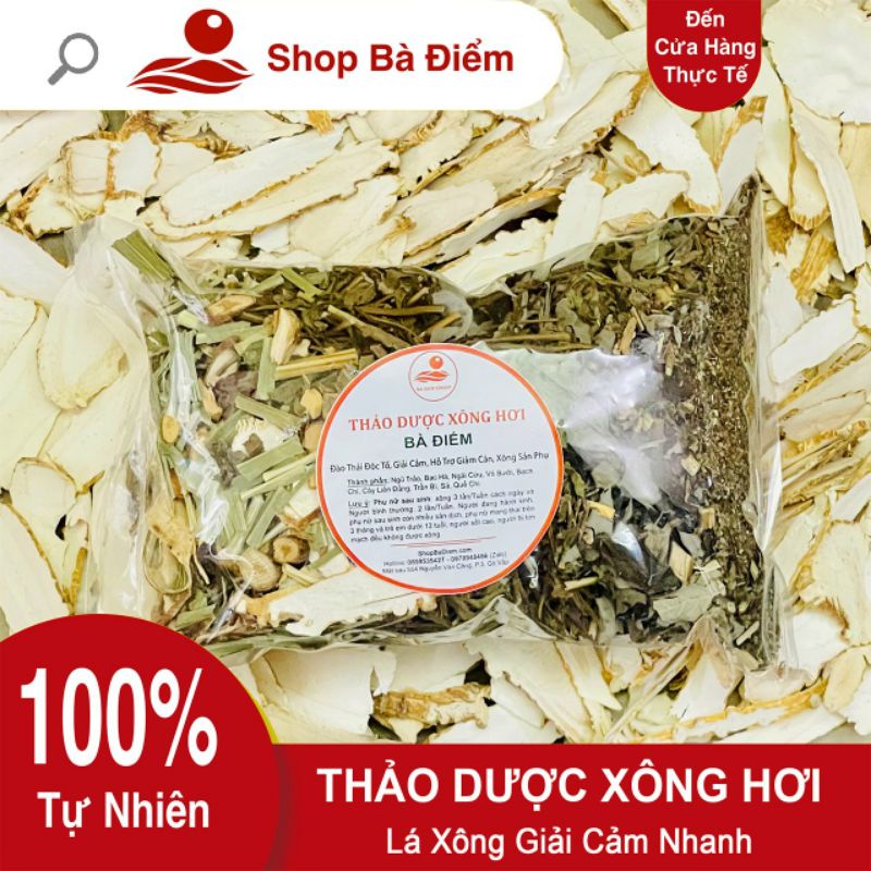 Lá Xông Giải Cảm - Gói Xông Hơi Tăng Sức Đề Kháng | Thảo Dược Xông Hơi Toàn Thân - Shpp Bà Điểm