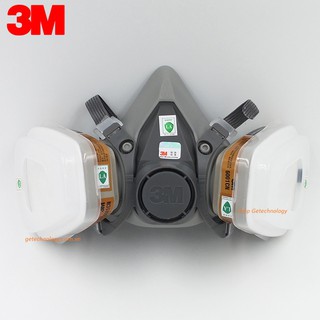 Combo mặt nạ phòng độc 3M 6200 và mặt nạ 3M 3200
