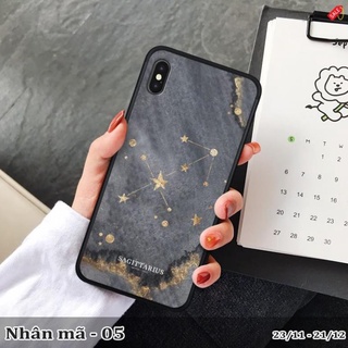 Ốp lưng kính 3D iPhone X/ XS cung hoàng đạo