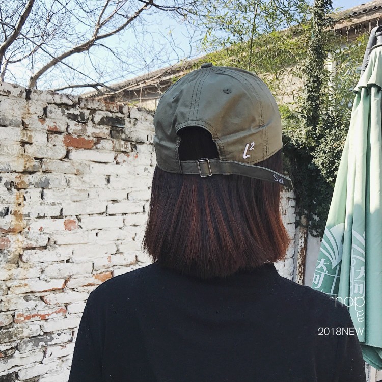 "Spot real shooting ing" is Korea's Four Seasons Baseball Hat Japanese Joker Embroidered Letter Cap Breathable Soft Cloth Retro Curved Hat Student Couple Sunscreen Hat