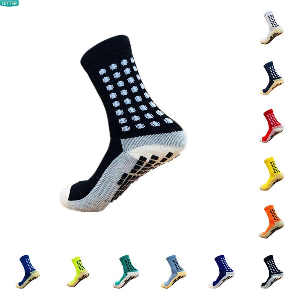 LETTER Accessories Football Socks Exercise Sportswear Soccer Sock Grip Pads Cotton Non Slip Sports Anti Slip/Multicolor