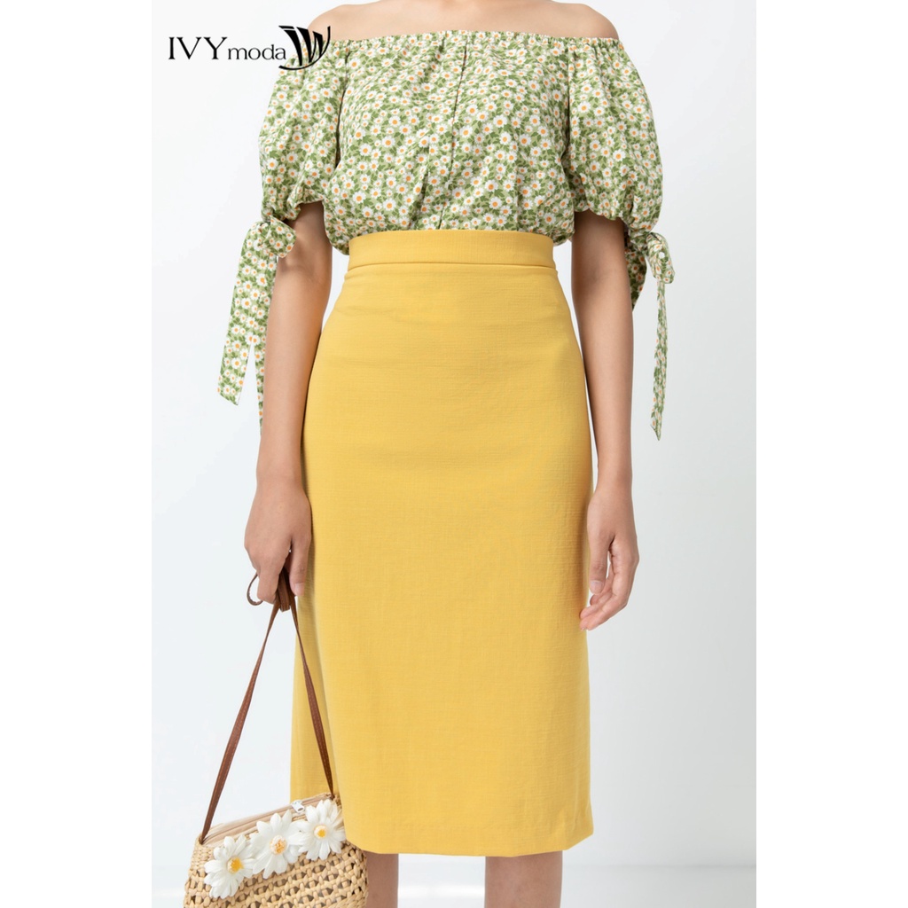 Chân váy thun dáng bút chì IVY moda MS 30M6535