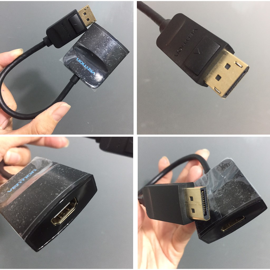 Đầu chuyển Mini DP / DP ra HDMI Female Vention HBCBB/ HBGBB
