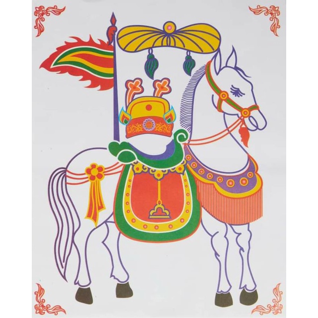 100 Tranh Ngựa mã năm màu