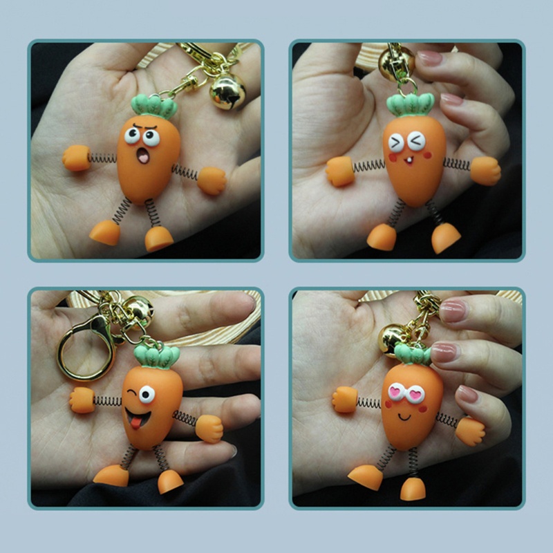 Móc Khóa Hình Củ Cà Rốt Hoạt Hình Dễ Thương