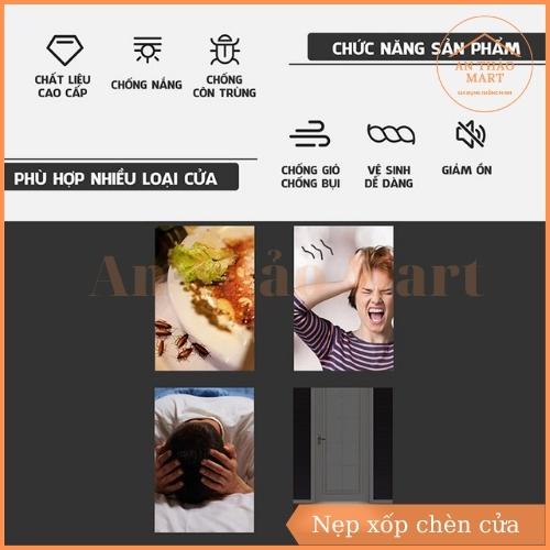 Nẹp Xốp Chèn Cửa Ngăn Côn Trùng Bụi Bẩn, Thanh Xốp Chặn Cửa Chăn Gió Điều Hòa Cách Âm Dài 93cm