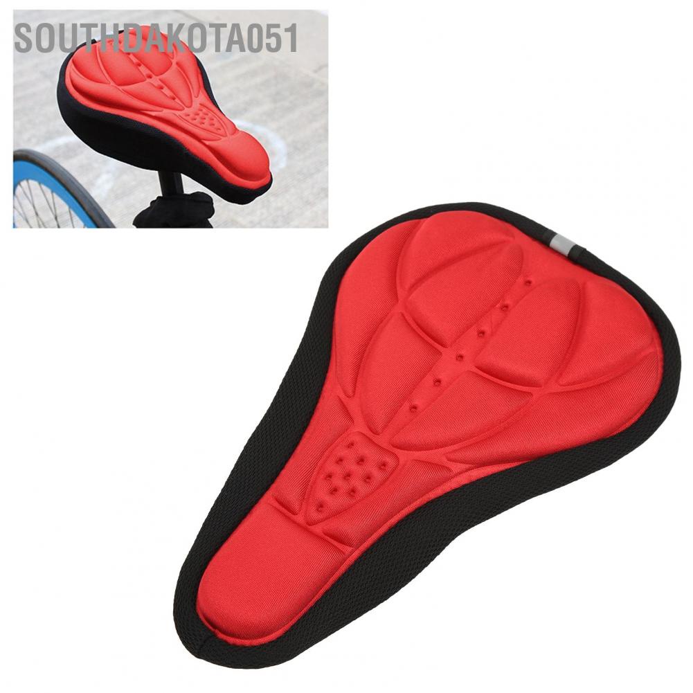 Southdakota051 Bike Seat Cover Soft Breathable Durable Sponge Easy Installation Comfortable Concavo Convex Design Cushion
