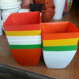 Chậu vuông trồng cây cao cấp rộng 20cm