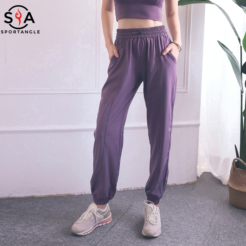 Quần dài thấm hút mồ hôi nhanh chóng phong cách thể thao năng động dành cho nữ