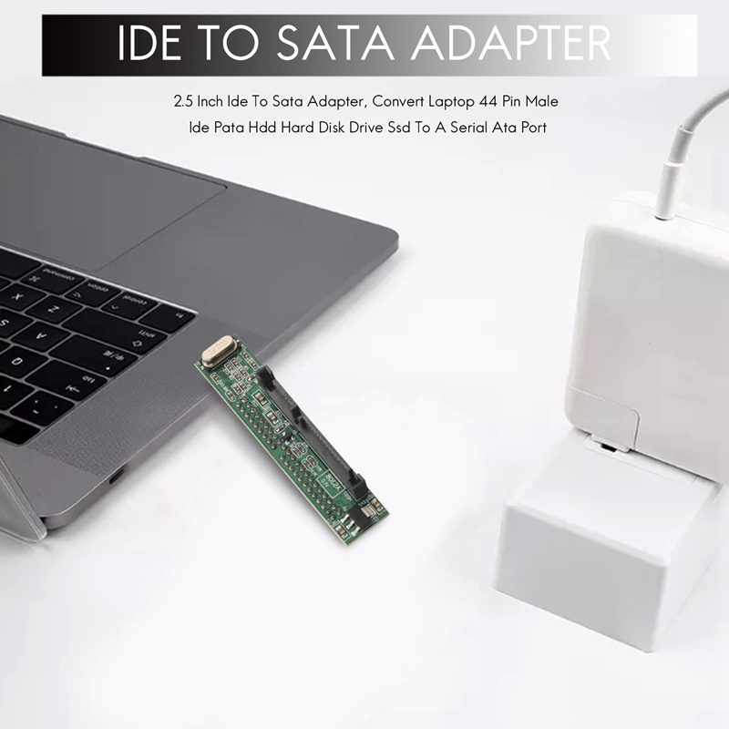 Bộ chuyển đổi Ide sang Sata 2,5 Inch , Chuyển đổi máy tính xách tay 44 Pin Male Ide Pata Hdd Ổ đĩa cứng Ssd sang cổng Ata nối tiếp
