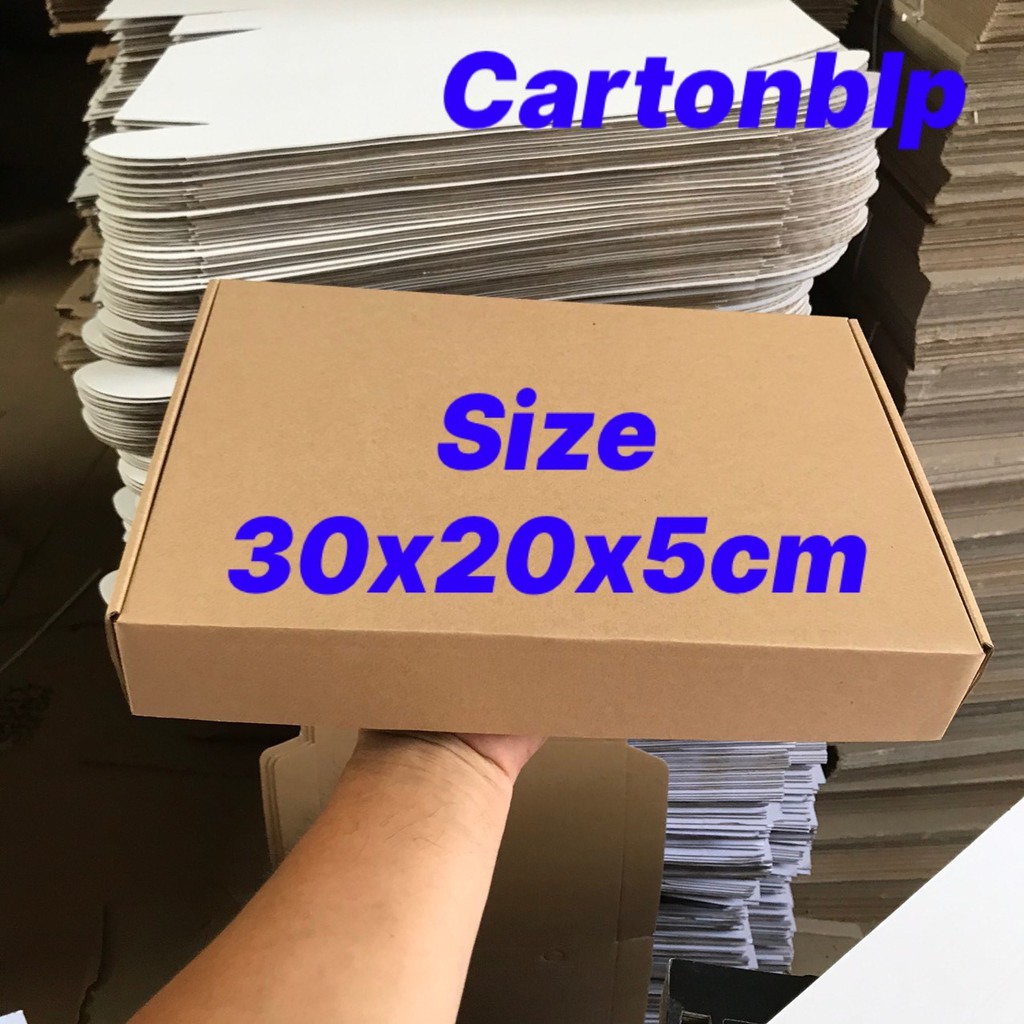 Hộp CARTON gài đựng quần áo size 30x20x5cm