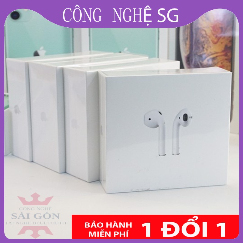 Tai nghe airpods 2 Phiên Bản Cao Cấp Nhất - Dùng cả IOS và Android BAỎ HÀNH 6 THÁNG 1 ĐỔI 1