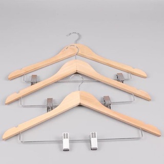 Móc gỗ tam giác có kẹp combo 10 chiếc