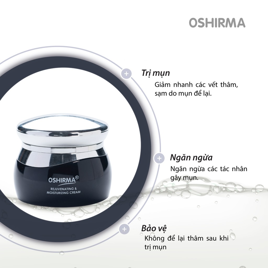 Kem Dưỡng Da Oshirma Chiết Xuất Thảo Dược Làm Sáng & Mờ Thâm Cho Da Mụn