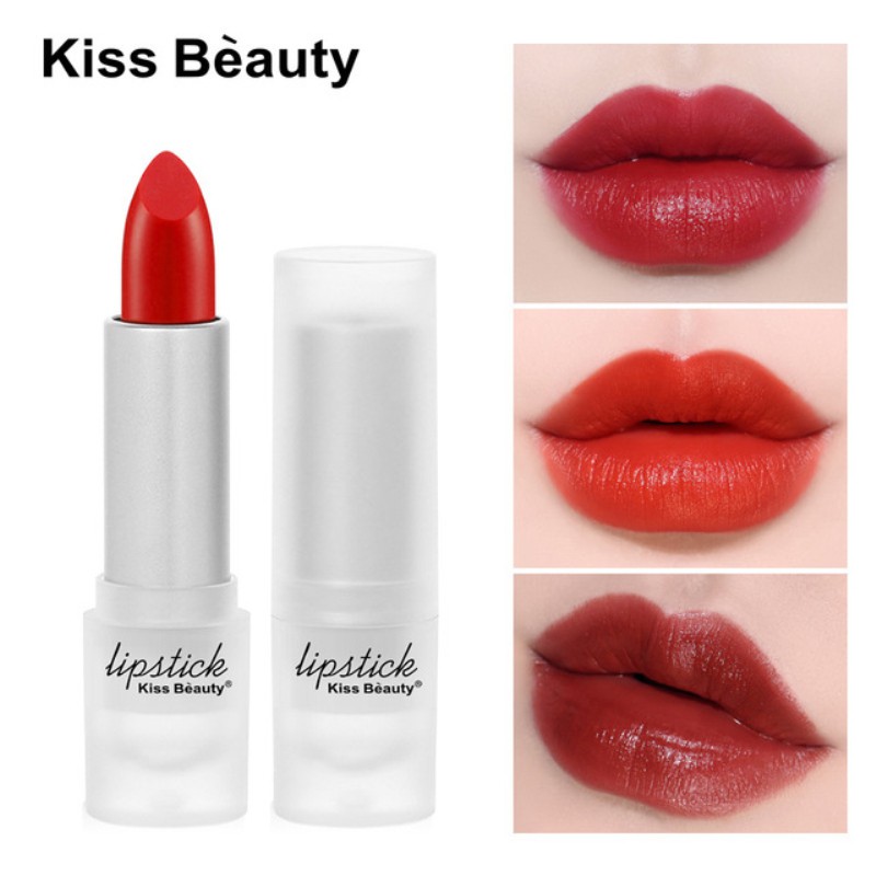 [Hàng mới về] Son lì dưỡng ẩm Kiss Beauty 6 màu tùy chọn lâu trôi | BigBuy360 - bigbuy360.vn