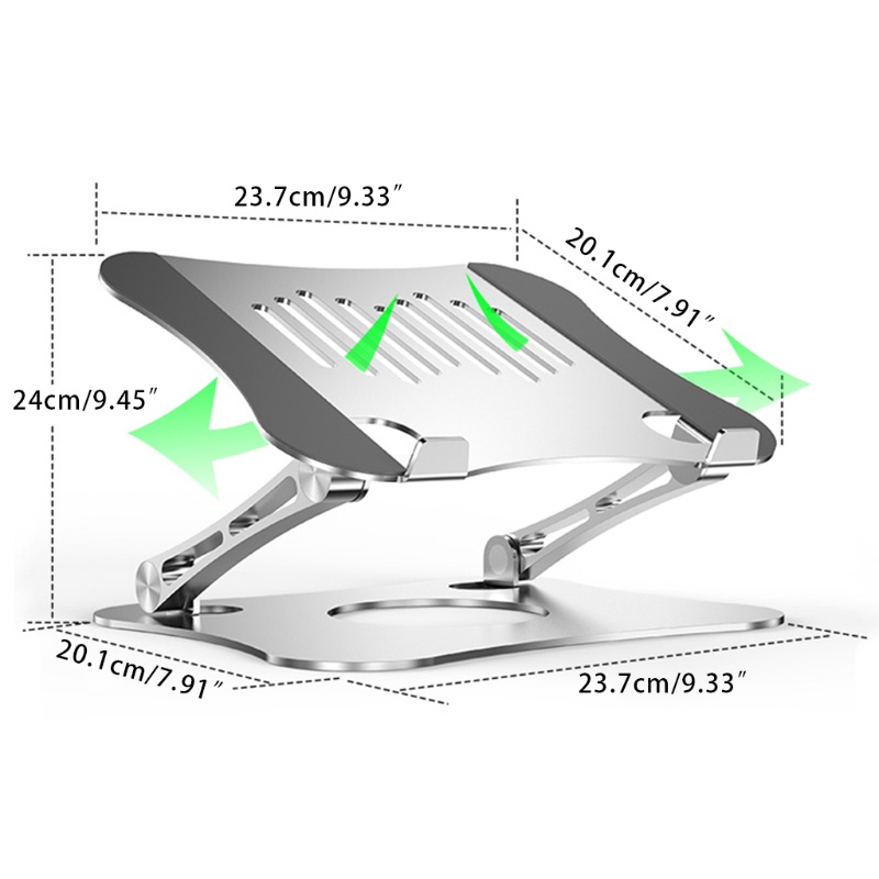 Giá Đỡ Laptop / Máy Tính Bảng Bằng Hợp Kim Nhôm Có Thể Điều Chỉnh Tiện Dụng