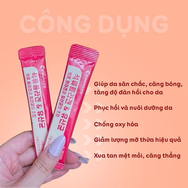 Bột uống Collagen giúp da khỏe đẹp Collagen Lựu Đỏ Bio Cell