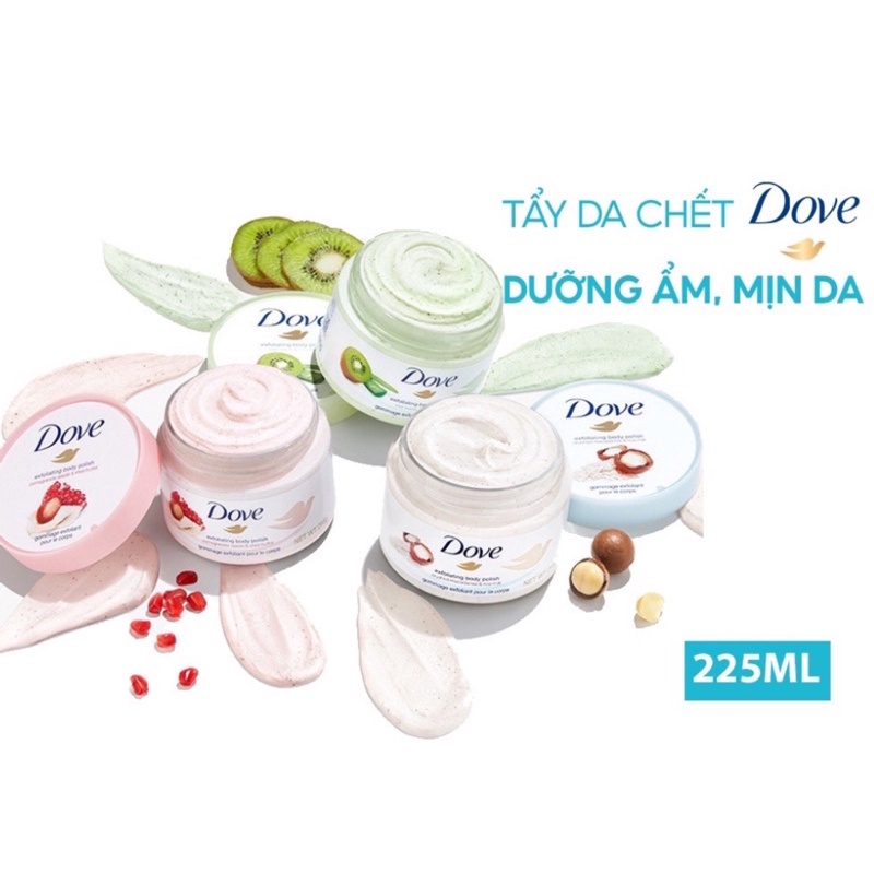 Tẩy tế bào chết Dove Exfoliating Body Scrub 225ml