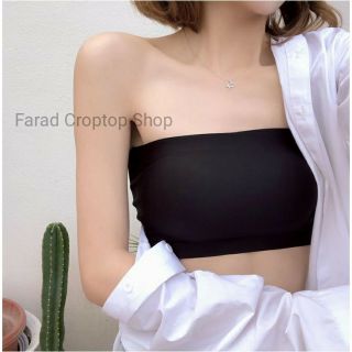 Áo Ống không dây kèm mút móc cài sau chất Su Mát Lạnh Farad Croptop Shop