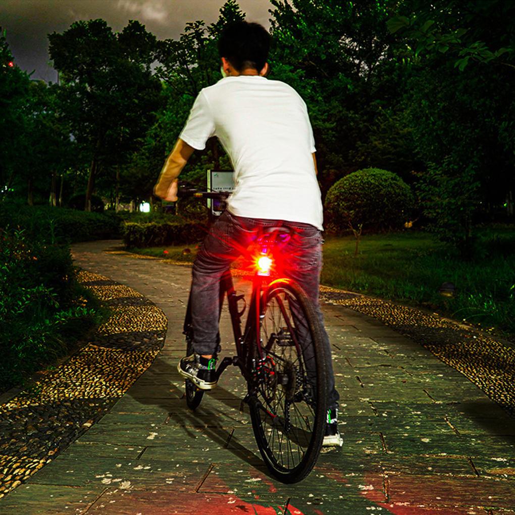 Đèn Cảnh Báo 3 Chế Độ 0 66W 6V 200lm Bằng Hợp Kim Nhôm Gắn Đuôi Xe Đạp