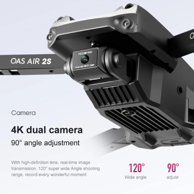 Flycam Z708 camera 4k có cảm biến va chạm tặng túi gấp gọn pin đến 1800mah