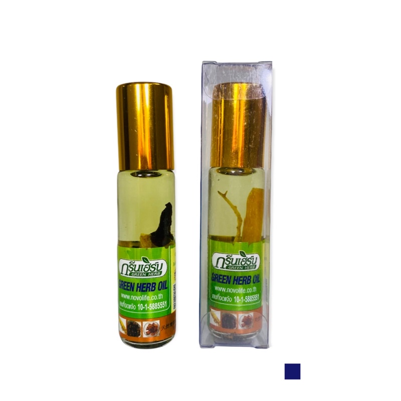 Tinh dầu lăn Nhân Sâm và thảo dược Green herbal oil 8ml Thái lan