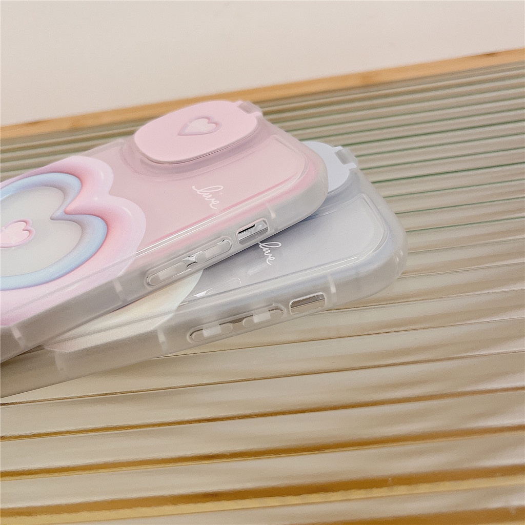 Ốp Điện Thoại TPU Mềm Tích Hợp Gương Trang Điểm Cho iphone Case 13 Pro Max 12 Pro Max