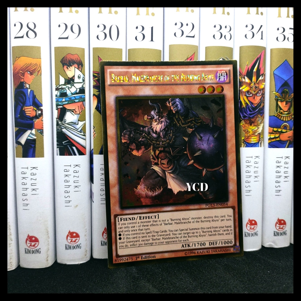 Thẻ bài yugioh chính hãng Barbar, Malebranche of the Burning Abyss – Gold Rare