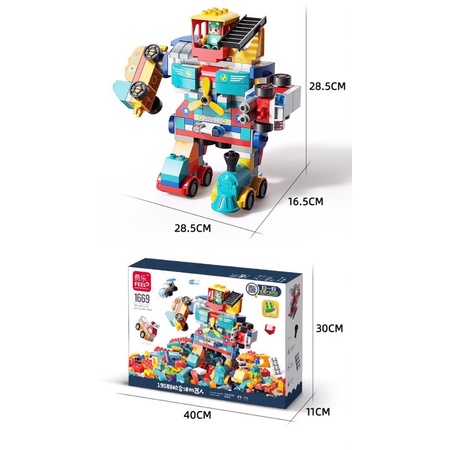 Lego Duplo  người máy 195 chi tiết cho bé