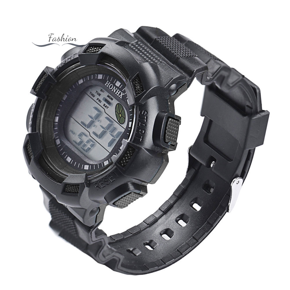 Đồng Hồ Thể Thao Chống Nước Với Dây Đeo Da Pu Cho Bé