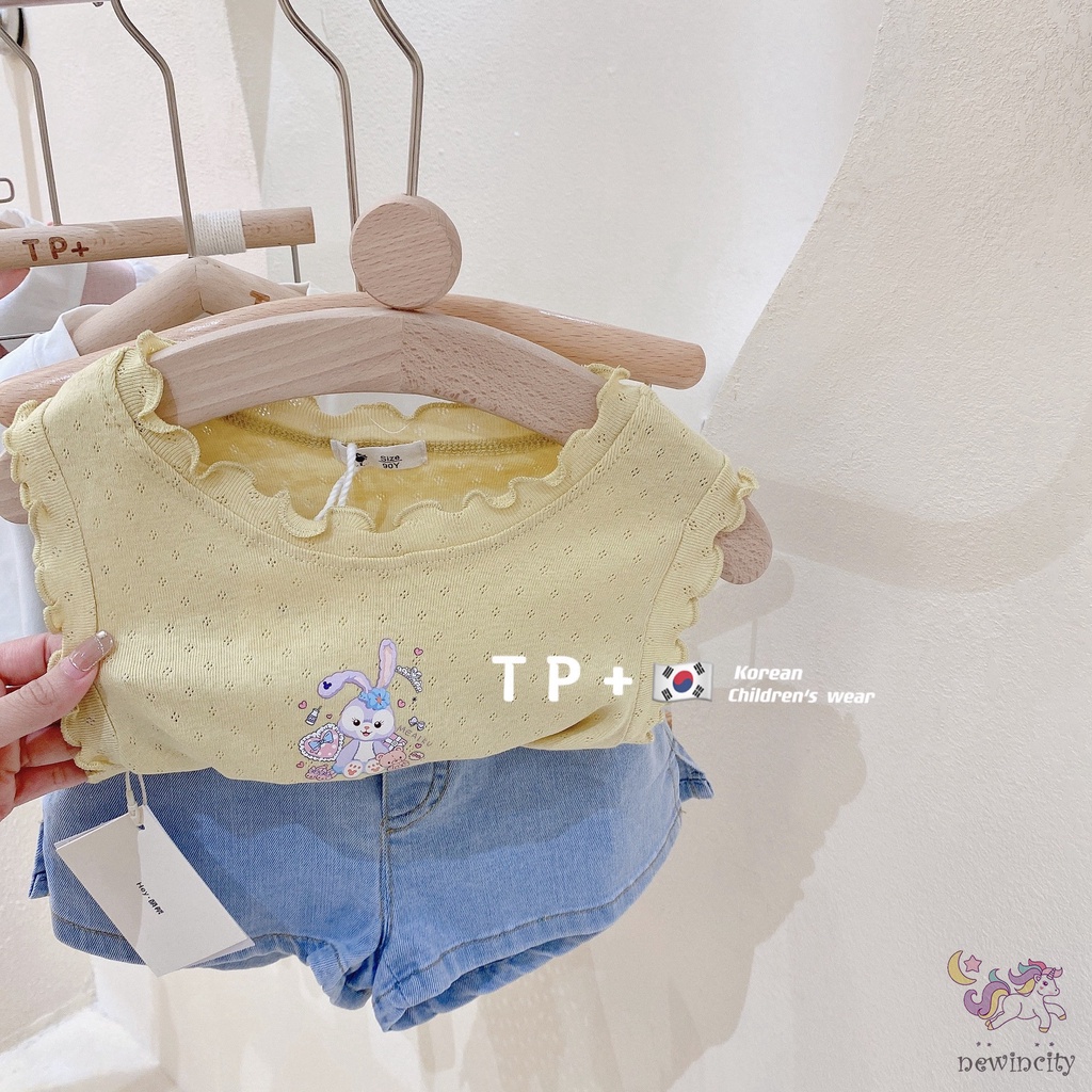 Đầm Sát Nách In Họa Tiết Hoạt Hình Phong Cách Hàn Quốc Thời Trang Mùa Hè Cho Bé Gái