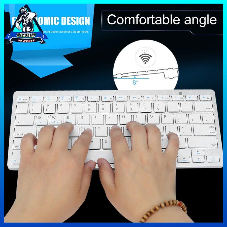 Bàn phím không dây siêu mỏng màu bạc Thích hợp cho Air cho Ipad Mini cho Mac [8/6]