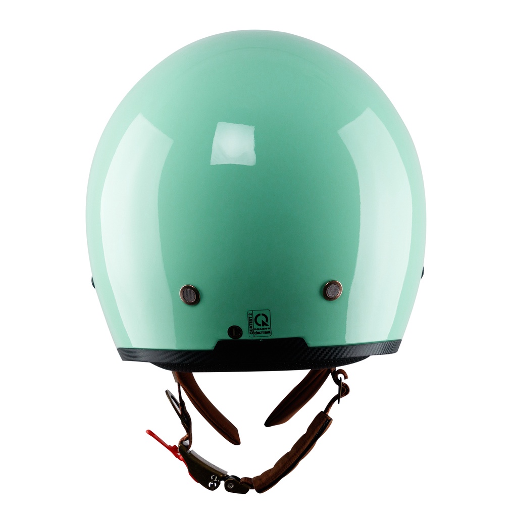 Mũ bảo hiểm xe máy 3/4 Royal M139 có kính âm màu xanh pastel bóng  - Tặng kèm túi rút Royal