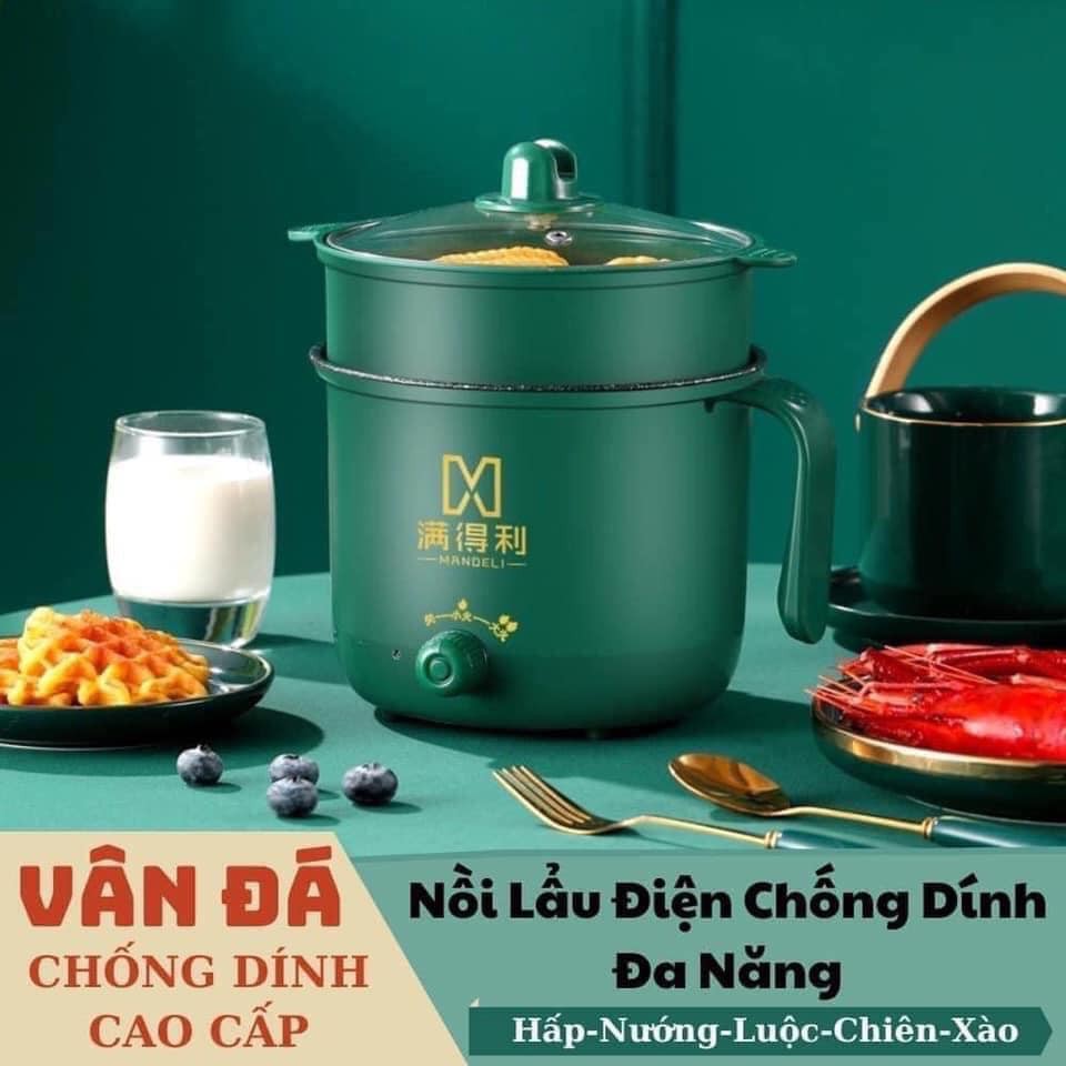 NỒI LẨU MINI, NỒI NẤU MÌ CÓ XỬNG HẤP, CÓ TAY CẦM ĐA NĂNG TIỆN DỤNG