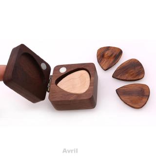 Acoustic Gift Heart Shaped Portable Thin Wooden Guitar Pick