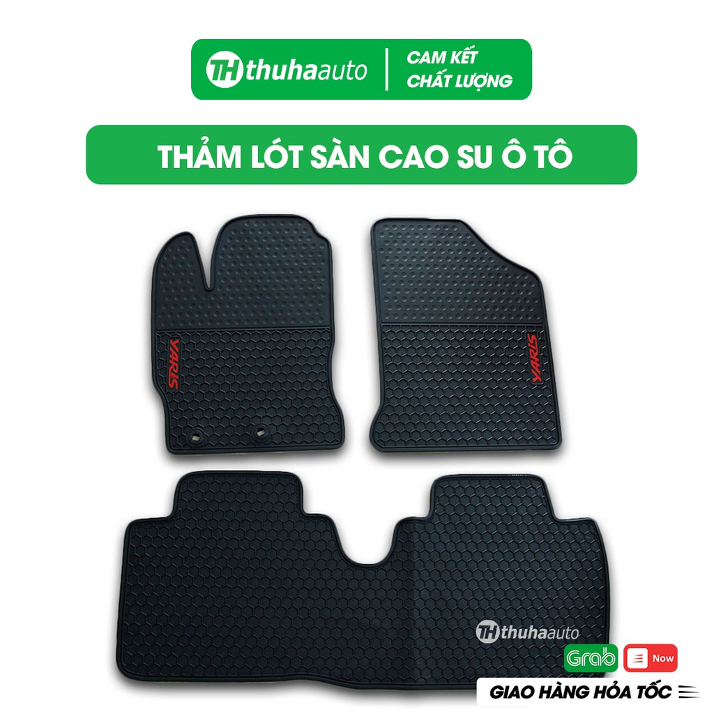 Thảm lót sàn cao su cao xe YARIS TOYOTA 2014-2015 cao cấp thiết kế vừa vặn dễ dàng vệ sinh lắp đặp