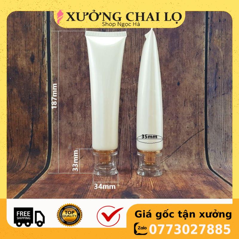 Tuýp Chiết Mỹ Phẩm ❤ GIÁ RẺ NHẤT ❤ Tuýp (tube) nhựa hột xoàn 20ml,100ml chiết mỹ phẩm , phụ kiện du lịch