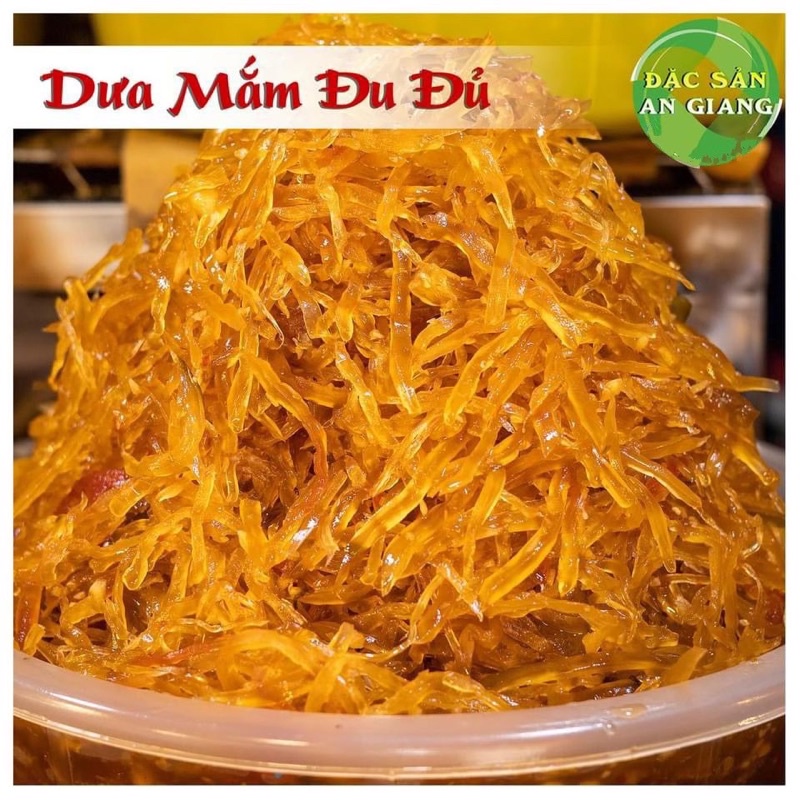 Dưa mắm, mắm đu đủ Châu Đốc đóng hộp, đặc sản Châu Đốc An Giang (hộp 500g - 1000g)