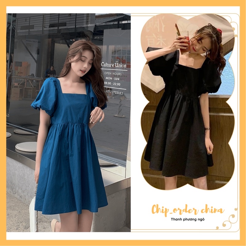 Đầm babydoll chất liệu thô mềm hàng đẹp loại 1