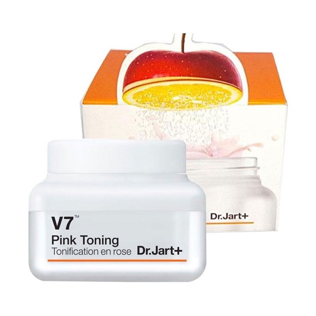 Kem Dưỡng Trắng Hồng Dịu Nhẹ Và Tái Tạo Da Dr.Jart+ V7 Pink Toning Light Up 15ml