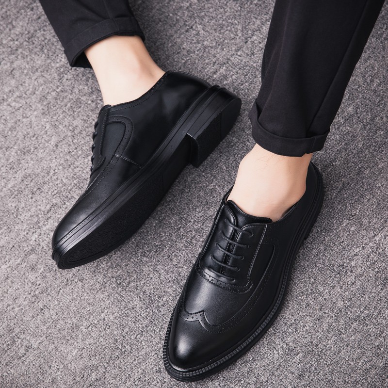 Men's leather shoes, luxurious and trendy style