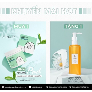 BÔNG LAU MỤN KOSXU TẶNG DẦU TẨY TRANG KOSXU💖FREESHIP💖