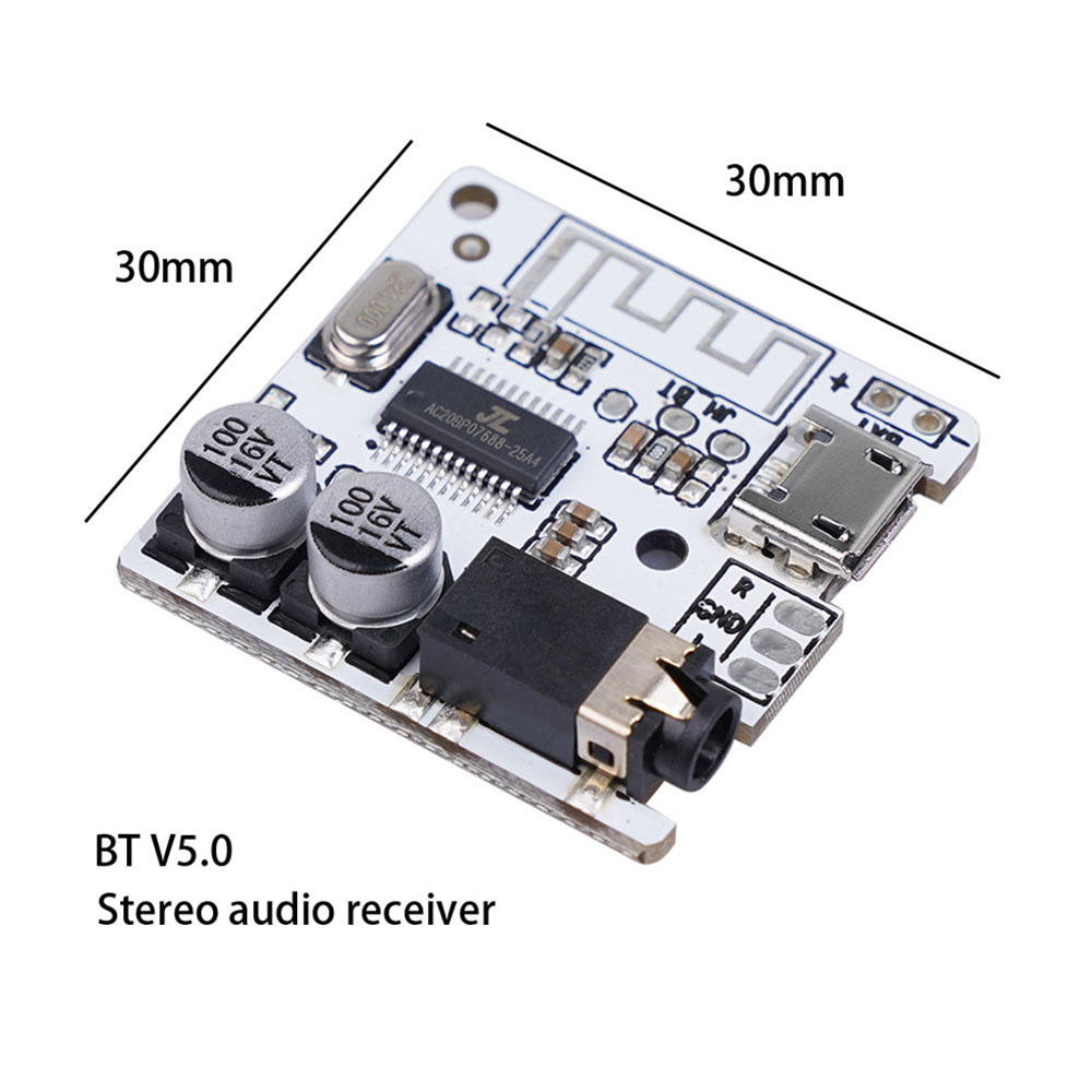 [COD] VHM-314 Decoder Stereo Audio Receiver Receiver Board Wireless mp3 JL6925A Bluetooth 5.0 Audio Amplifier Speaker Module/Multicolor