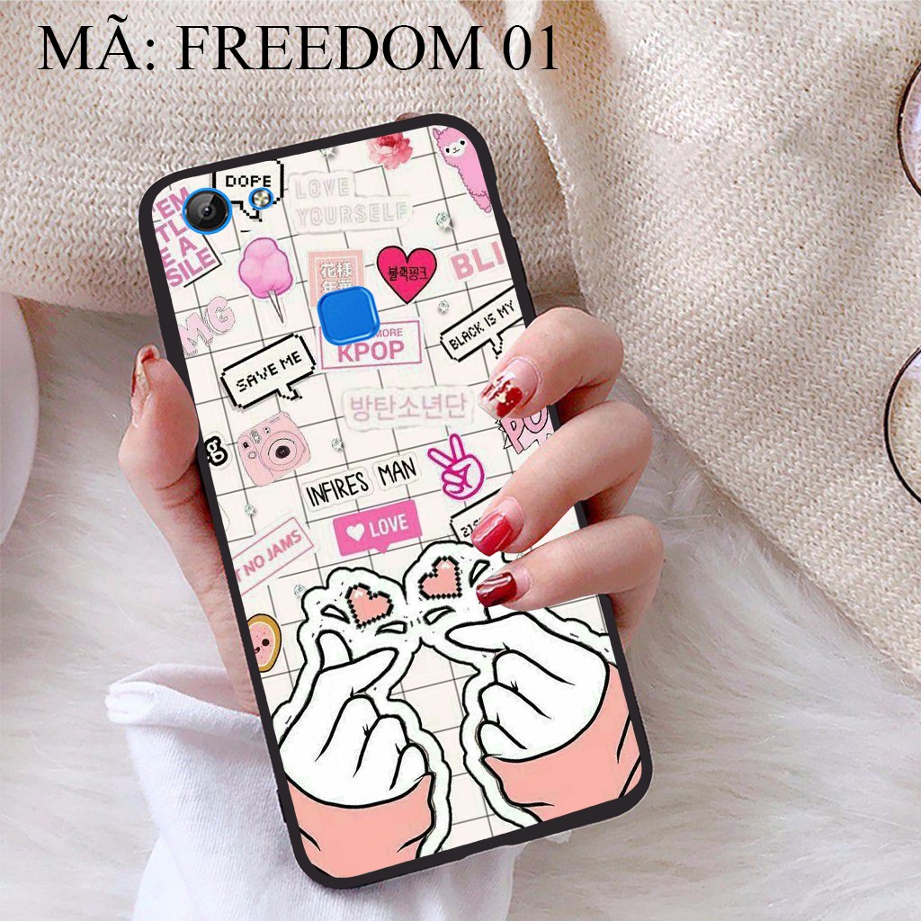 Ốp lưng Vivo V7 viền dẻo TPU BST Phong Cách Freedom