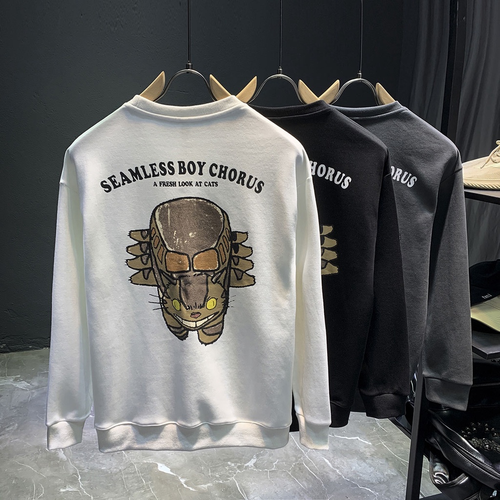 Áo nỉ thu đông dài tay nam nữ in hình 3D,áo dài tay nam nữ cao cấp SW635