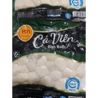 Cá viên chiên loại ngon hàng công ty Lacusia ❤️NOWSHIP❤️gói 500gr cá viên chiên, thả lẩu, nướng, nấu canh chua